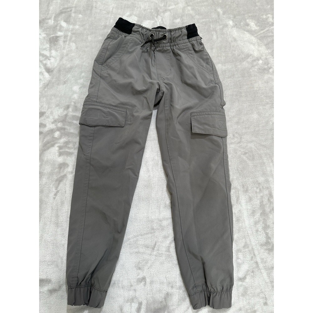 Zoltan Boys Pants Straight Fit‎ Size 7 David Button Buffalo Gray Stretch EUC